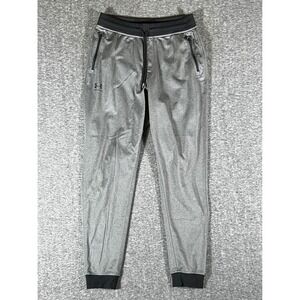Under Armour Storm Gray Jogger Pants Athletic Workout Sport Loose Fit Mens L‎